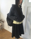 Chizen Corduroy A-Line Midi Skirt