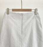 Herrit Seersucker Stripe Long Skirt
