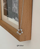 Pyuko Silver Flower Necklace