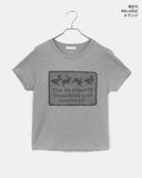Puring Rabbit Lace Print Short Sleeve T-Shirt