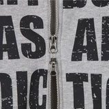 Addiction Back Print Hoodie Zip-Up