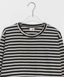 [BAONHAUS] Kenny Stripe Frill Long Sleeve Tee