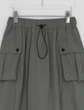 Mokoli Nylon Cargo Long Skirt