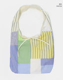 Hari Check Patch Ribbon Big Shoulder Bag