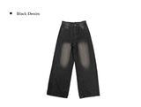 Dero Cut Washing Denim Wide Pants