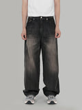 Slab black wide jeans