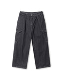 Pigment Balloon Stitch Cargo Denim Pants