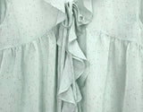 Mauve Frill See-through Blouse