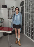 Tiba pleats mini skirt