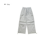 Bruck Nylon Cargo Wide Banding Pants