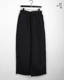 walkie nylon two-way cargo long wide jogger pants