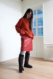 padded fur long boots