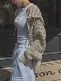Field Stripe Mesh Warmer Hooded Zip-Up