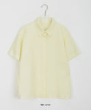 Puha basic linen short sleeve shirt - Linen 100