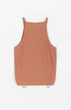 Deldo String Shirring Ribbed Sleeveless