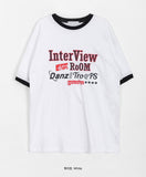 [unisex] Duffille Color Matching Printed Over Short Sleeve Tee