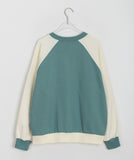 [BAONHAUS] Maltine Raglan Color Matching Round Cardigan