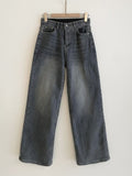 Tommen Brushed Wide Banding Denim Pants
