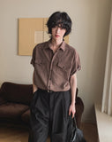 Jay Stripe Roll Up Short Sleeve Shirt