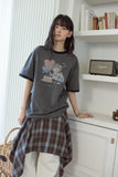 Sweet Kitty Pigment Ringer Tee