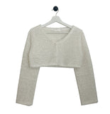 Poodle Crop Cardigan