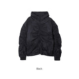 Shiny Shirring Wind Jacket