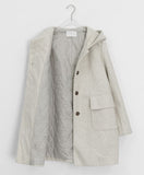 Hisha Quilted Hood Half Coat