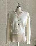 [Tie set] Lanti Heart V-Neck Knit Cardigan