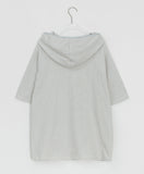 [Unisex] Belinde Stripe Hood Short Sleeve Tee