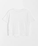 Cose Ribbon Cropped Short Sleeve Tee