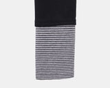 Only Stripe Color Matching High Neck Long Sleeve Cardigan