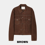 Brook Suede Trucker Jacket
