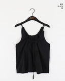 YOKU Ribbon String Sleeveless Blouse