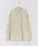 [Unisex] Kobinbaen Pocket Cotton Pigment Over Shirt