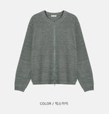 Cents round zip-up cardigan