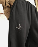 Rua Stud Banding Wide Training Jogger Pants
