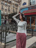 [U-BASIC] Herona Round Ribbed Knit
