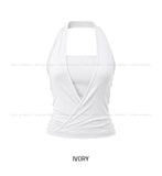 Berry Wrap Halter Sleeveless