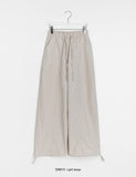 Ops Summer Banding Nylon Wide Pants