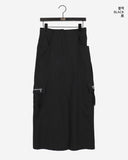 Boto Cargo Pocket Slit Long Skirt