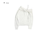 Labum Off-Shoulder Lace Layered Knit