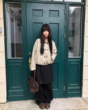Jamin button color matching crop jacket