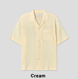 Edith Linen Half Shirt