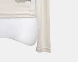 Bell-An Shirring Off-Shoulder Long-Sleeve T-Shirt