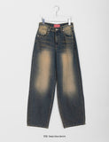 Mypent Washing Denim Wide Pants