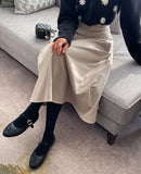Milo Brushed Flare Long Skirt
