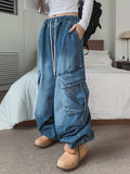 Slat Big Cargo Wide Denim