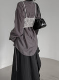 Lia Shirred See-through Balloon Shirt