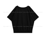 Witty Off-shoulder Short-sleeve Sweatshirt