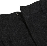 Mauve Wool Half-Banding Wide Slacks